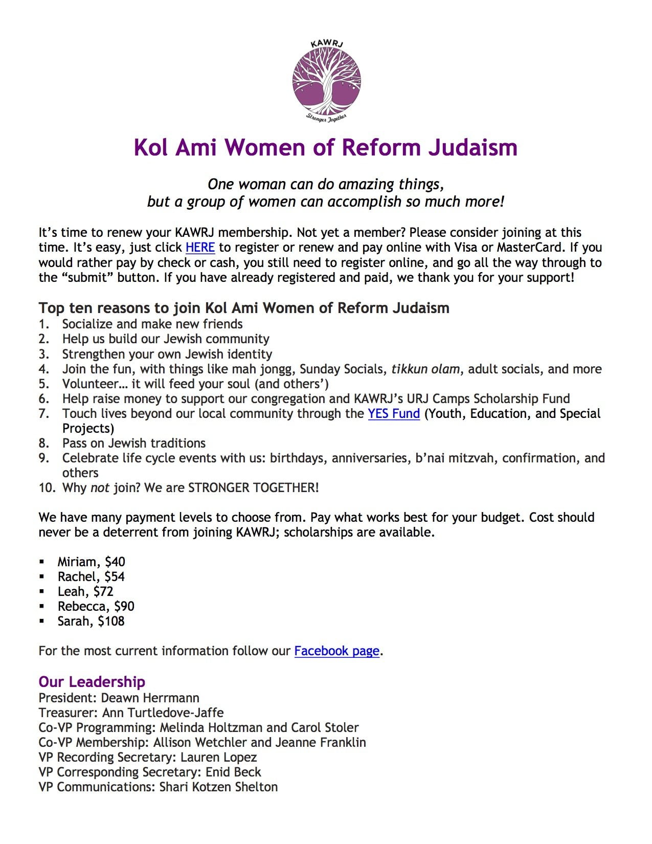 our page on CKA website 0816